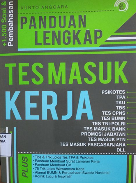 Cover Panduan Lengkap Tes Masuk Kerja