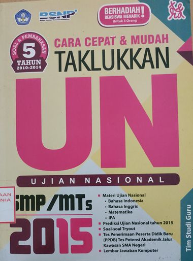 Cover Cara Cepat Taklukkan UN SMP/MTs 2015