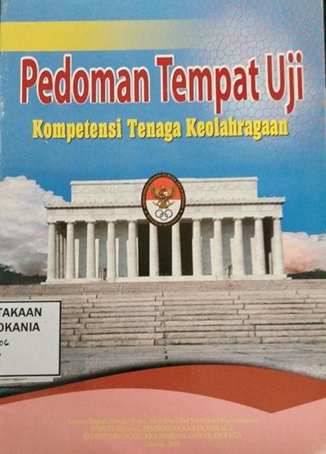 Cover Pedoman Tempat Uji Kompetensi Tenaga Keolahragaan
