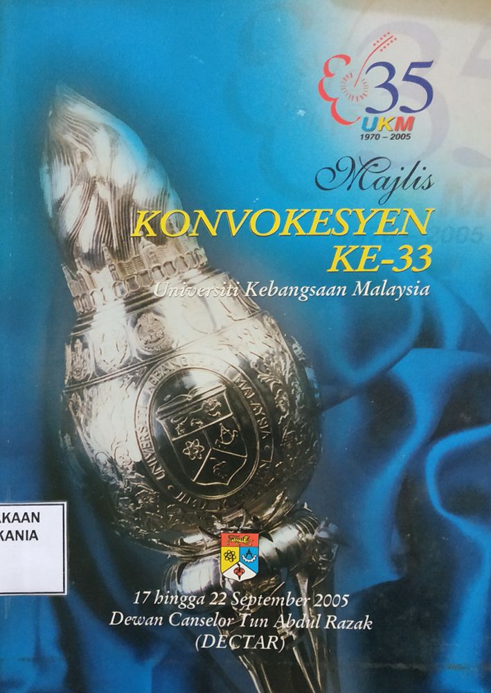 Cover Majlis Konvokesyen Ke-33 University Kebangsaan Malaysia