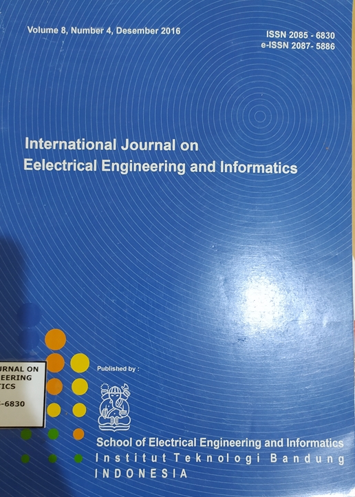 Cover International Journal on Electrical Engineering and Informatics Vol. 8 No. 4 Desember 2016