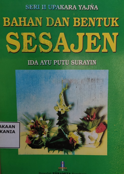 Cover Bahan dan Bentuk Sesajen