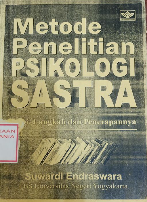 Cover Metode Penelitian Psikologi Sastra