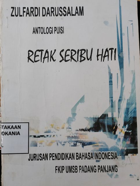 Cover Antologi Puisi: Retak Seribu Hati