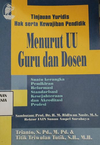 Cover Tinjauan Yuridis Hak Serta Kewajiban Pendidik Menurut UUD Guru dan Dosen