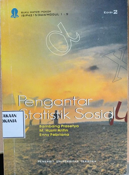Cover Pengantar Statistik Ilmu Sosial