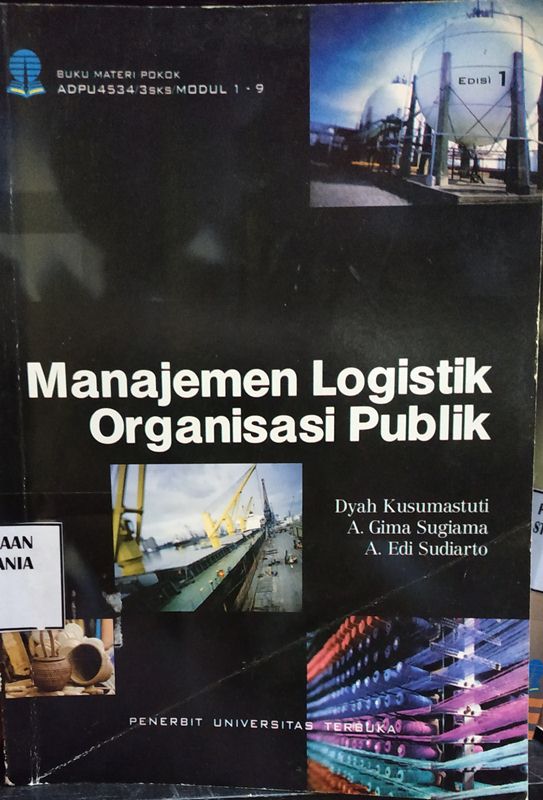 Cover Manajemen Logistik Organisasi Publik