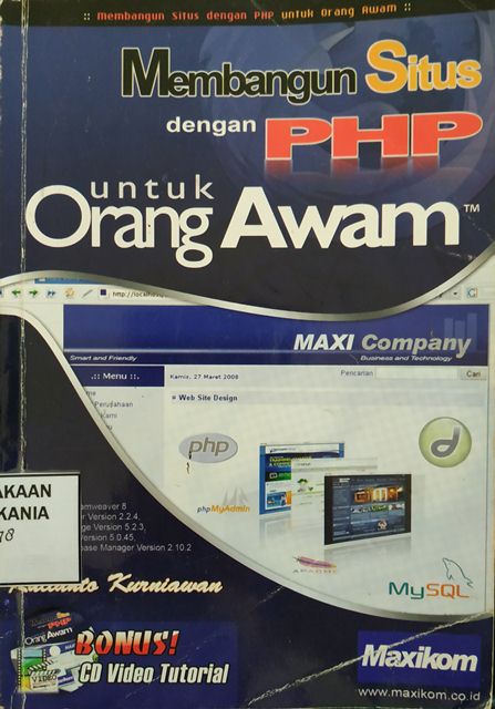Cover Membangun Situs Dengan PHP  untuk Orang Awam