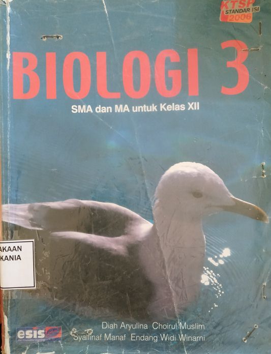 Cover Biologi 3 untuk SMA dan MA Kelas XII