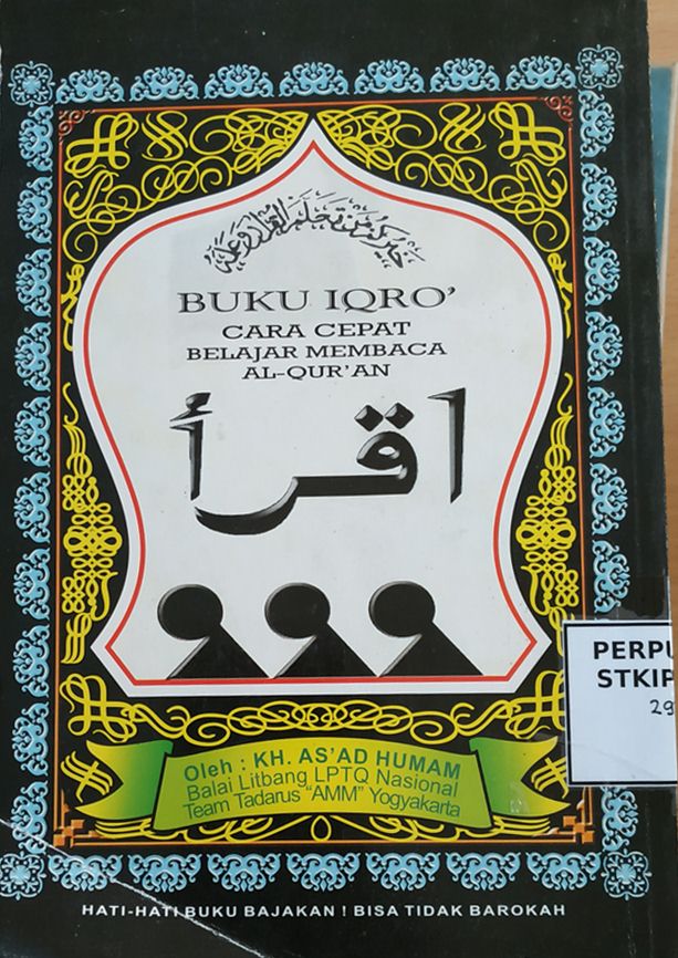 Cover Buku Iqro': Cara Cepat Belajar Membaca Al-Quran