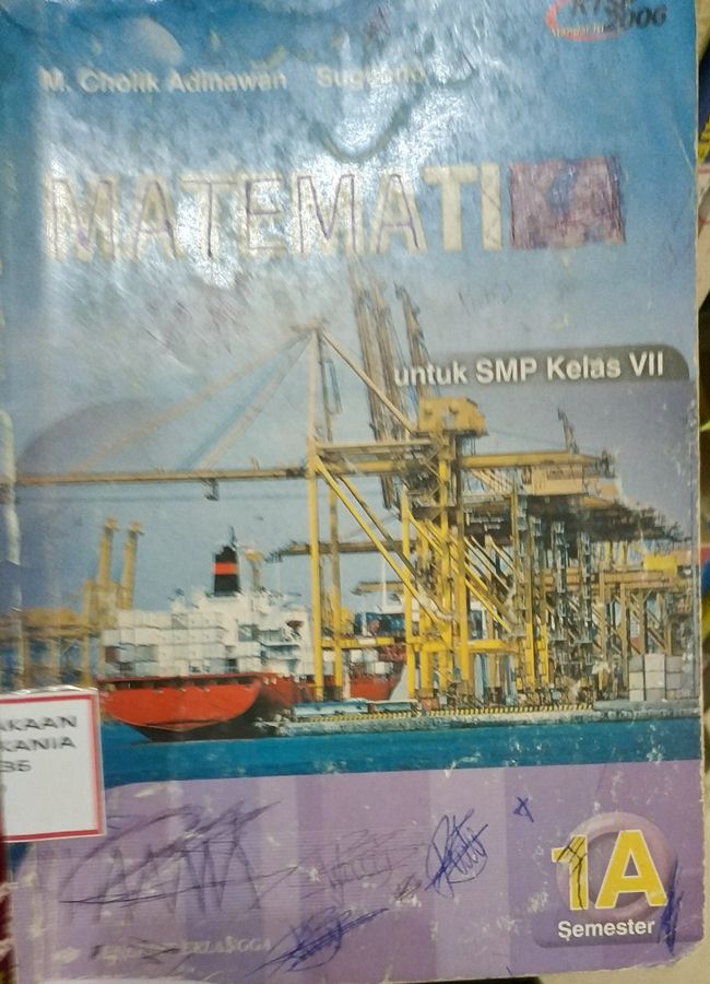 Cover MATEMATIKA: untuk SMP Kelas VII Semester 1A